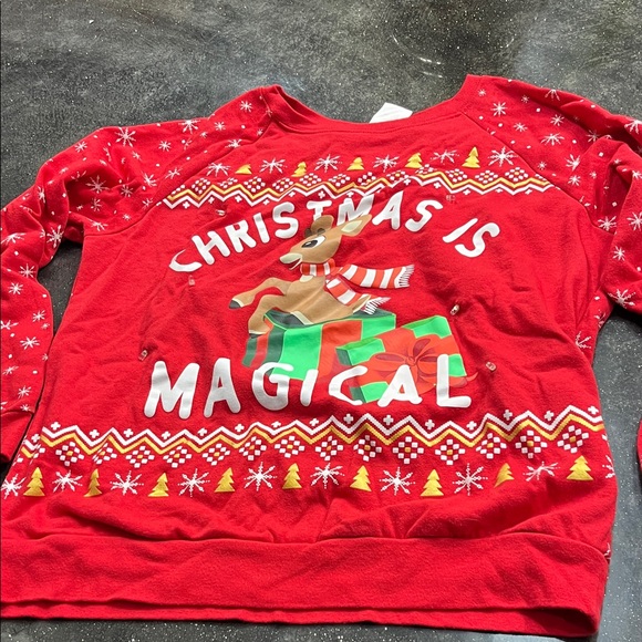 Tops - 3/$10 Christmas Is Magical  Red sweatshirt